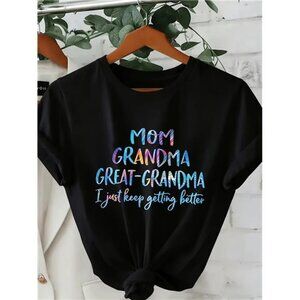 Plus Size - Plus-Size T-Shirt - Women'S Fun Printed T-Shirt - Casual Mom Shirt